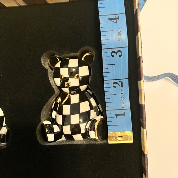 Mackenzie Childs Courtly Bear Salt and Pepper Shakers NIB - Picture 8 of 9